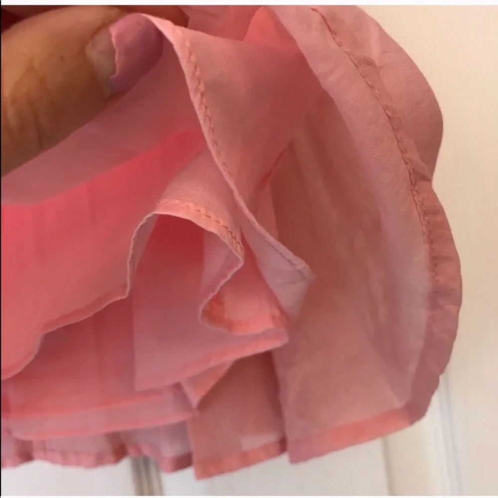 🌺🆕 J Crew Pink Tiered Skirt, Size 00🌺